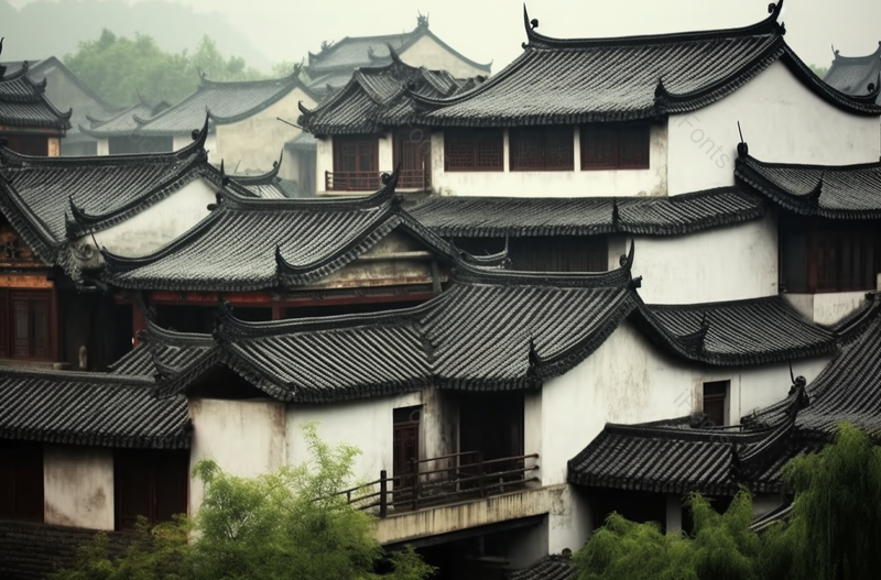 浙江乌镇的传统中式房子,高清,摄影图,摄影图片,图片大全,摄影图免费下载